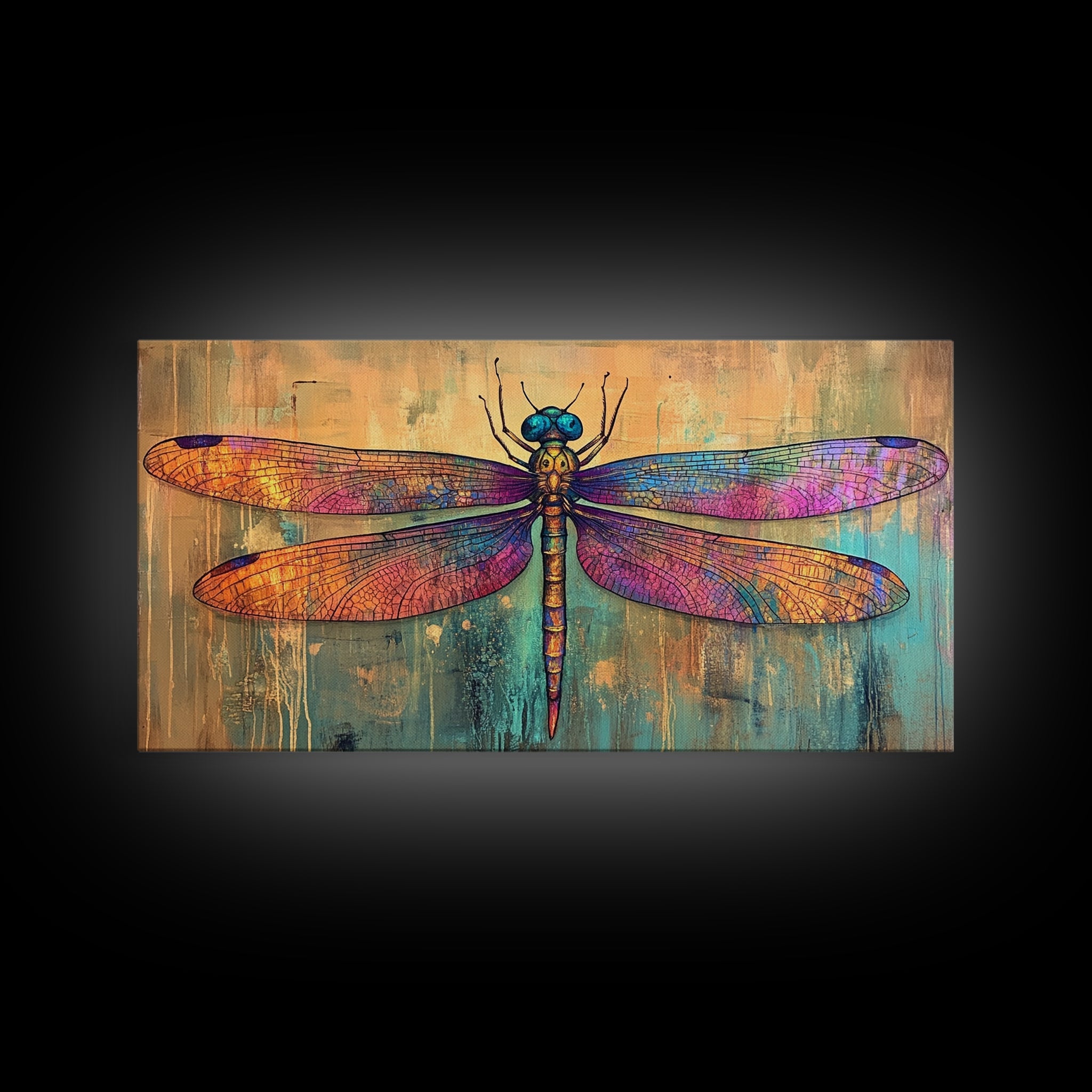 Sacred Geometry Dragon Fly Wall Art