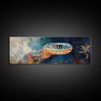 Sacred Geometry Vibrant Snake Wall Art