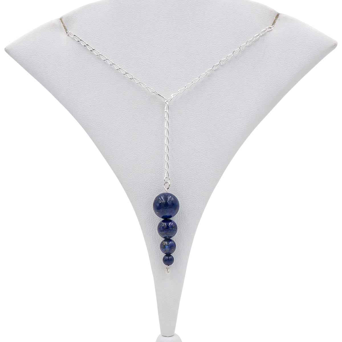 Lapis Lazuli Pendulum Lariat Necklace