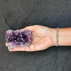 Flat amethyst, Unique raw crystal cluster - New Age Realms