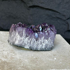 Flat amethyst, Unique raw crystal cluster - New Age Realms