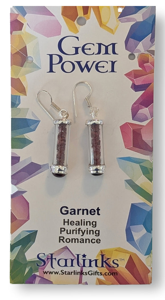 Garnet Earrings for Healing, Purifying & Romance