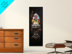 Sacred Geometry Faceted Crystal Gemstone Painting