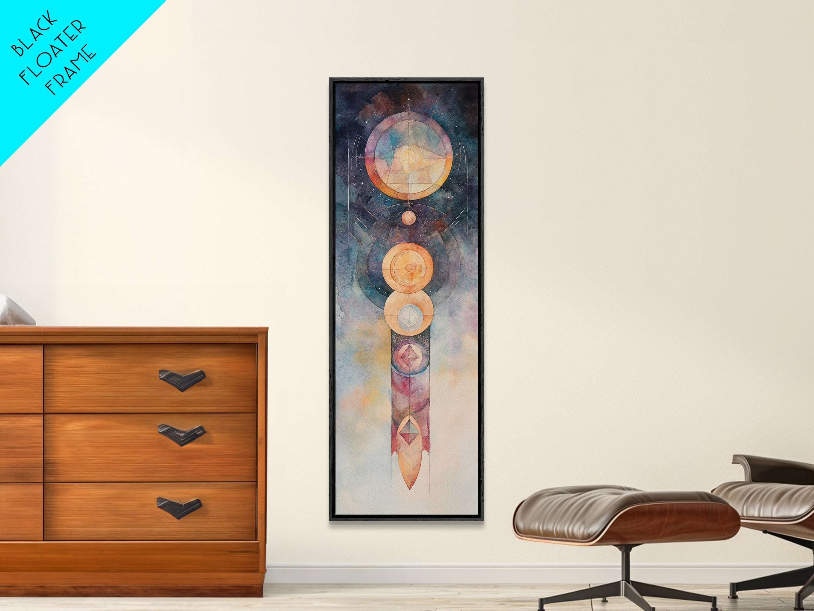 Sacred Geometry Mystic Canvas Wall Art