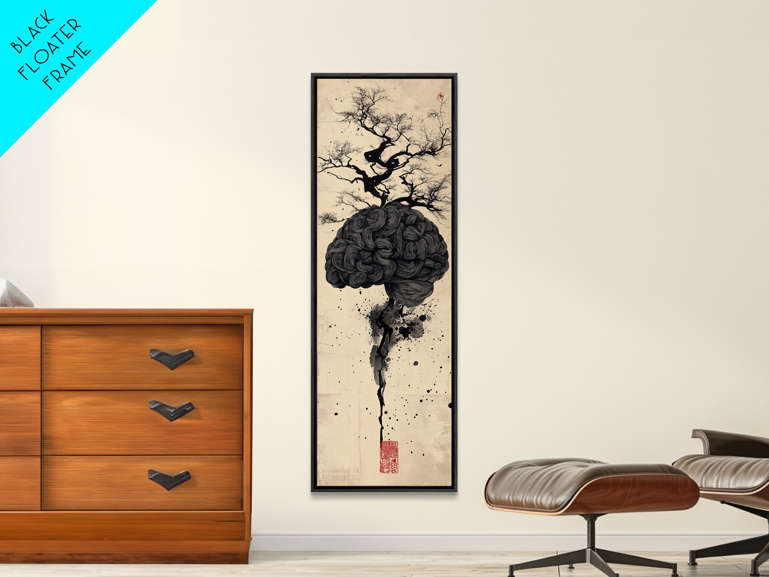 Sacred Geometry Brain Wall Art