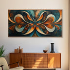 Sacred Geometry Abstract Framed Butterfly Wall Art