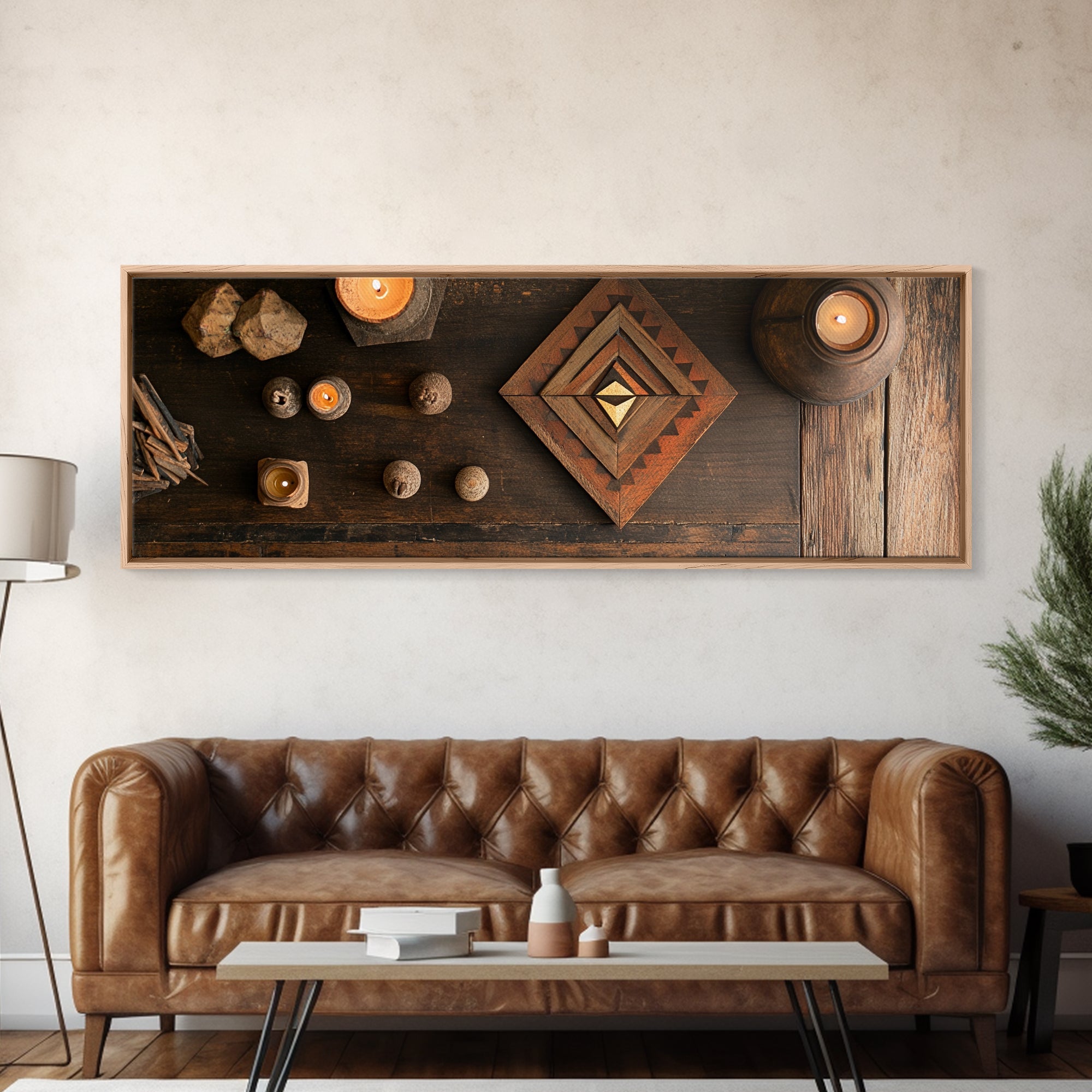 Sacred Geometry Framed Canvas Wall Art