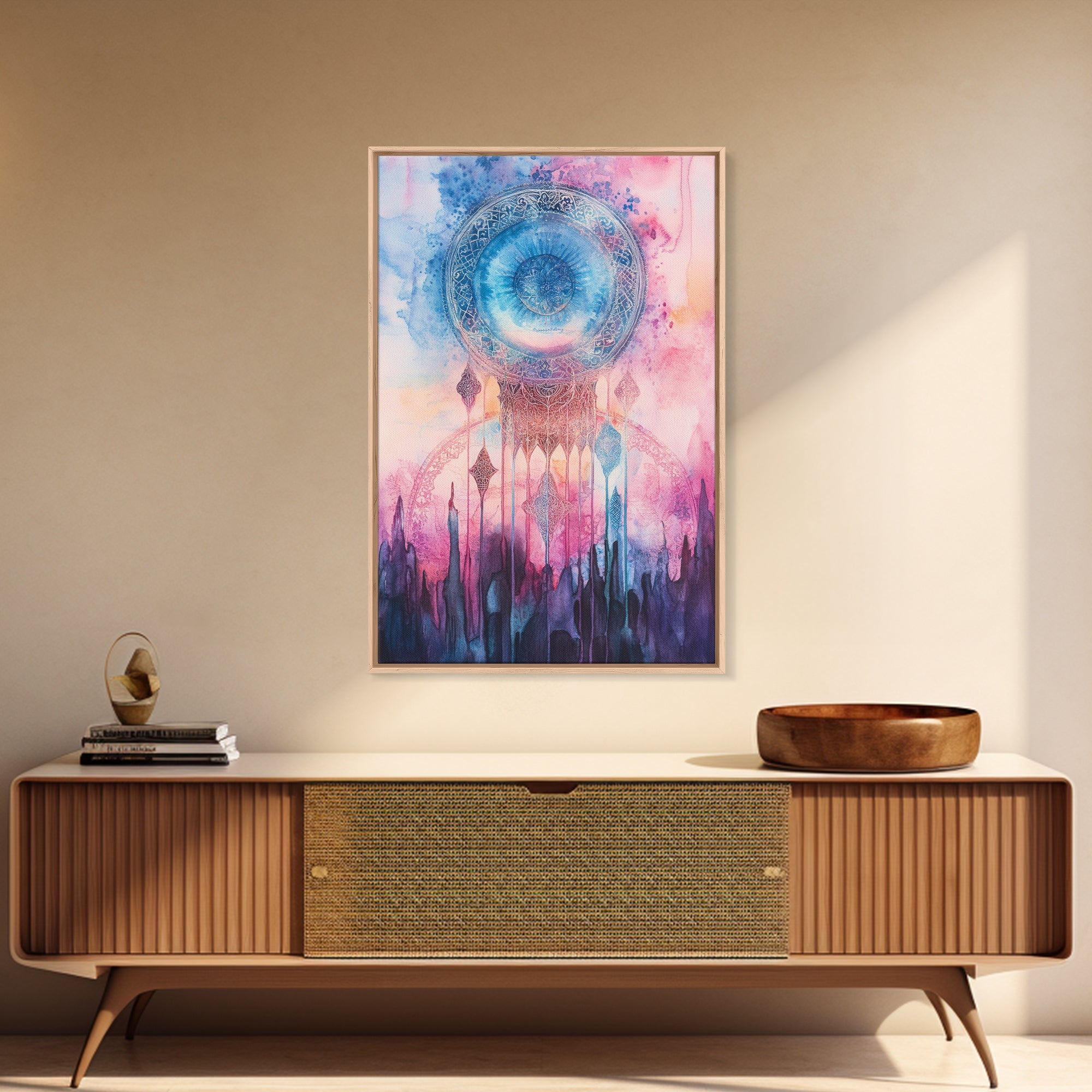 Sacred Geometry Framed Canvas Wall Art