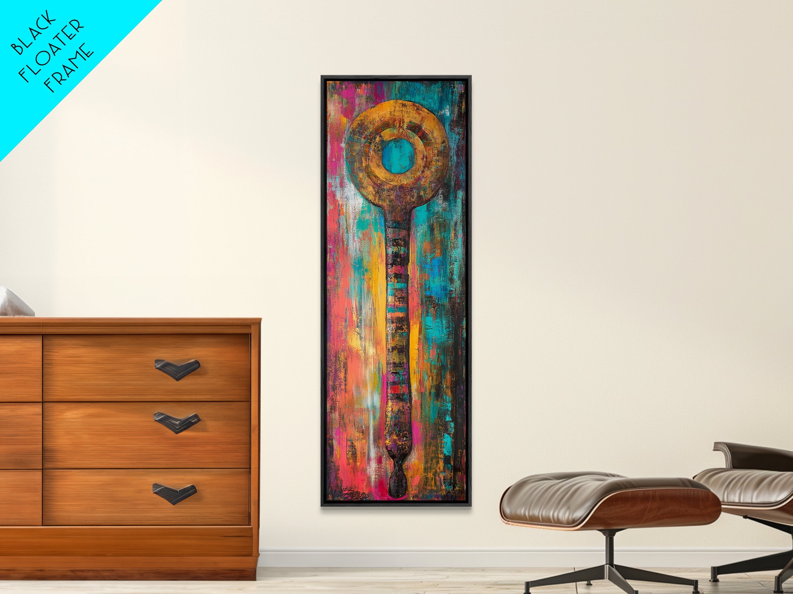 Sacred Geometry Abstract Framed Canvas Wall Art - New Age Realms