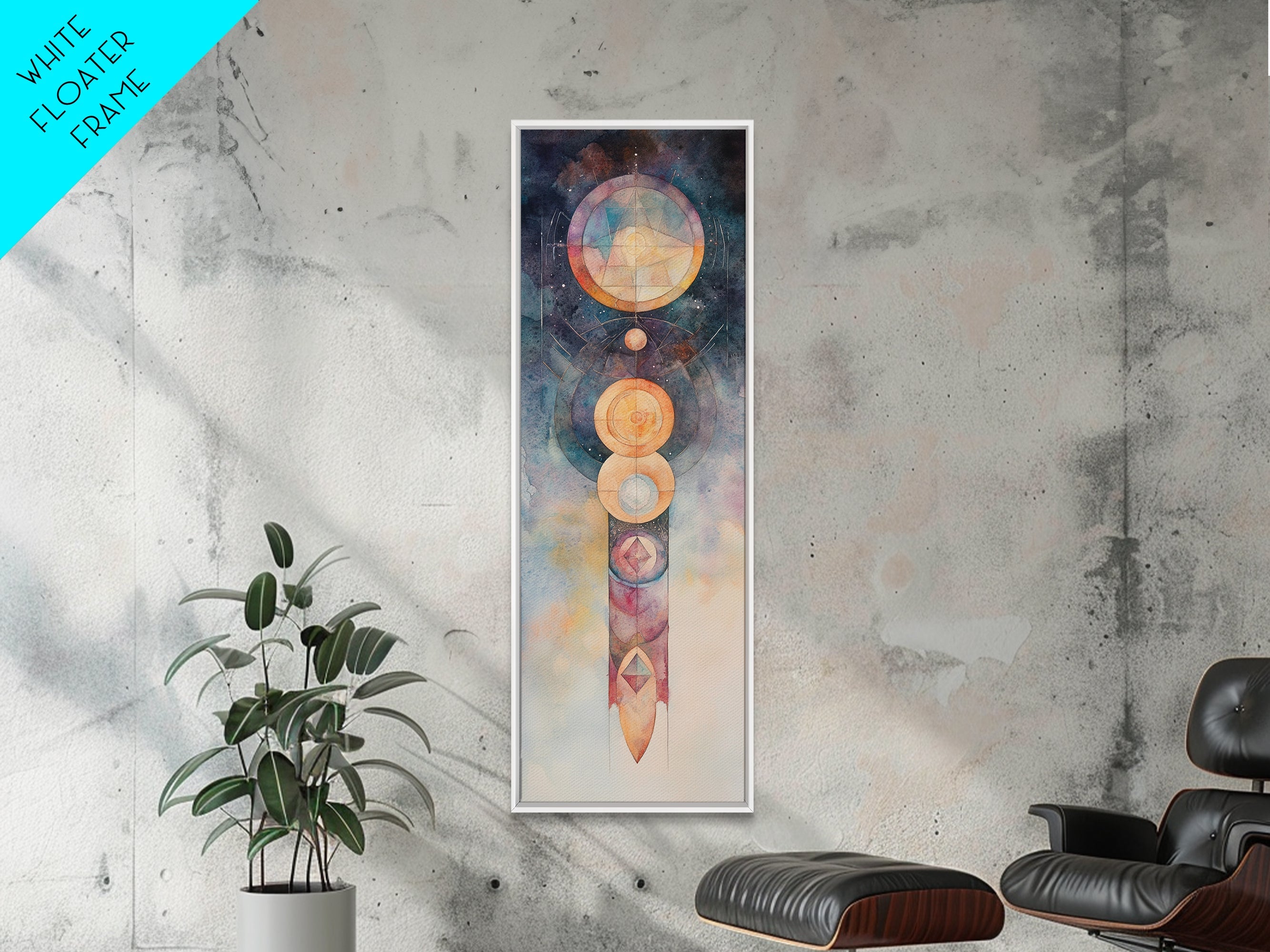 Sacred Geometry Mystic Canvas Wall Art