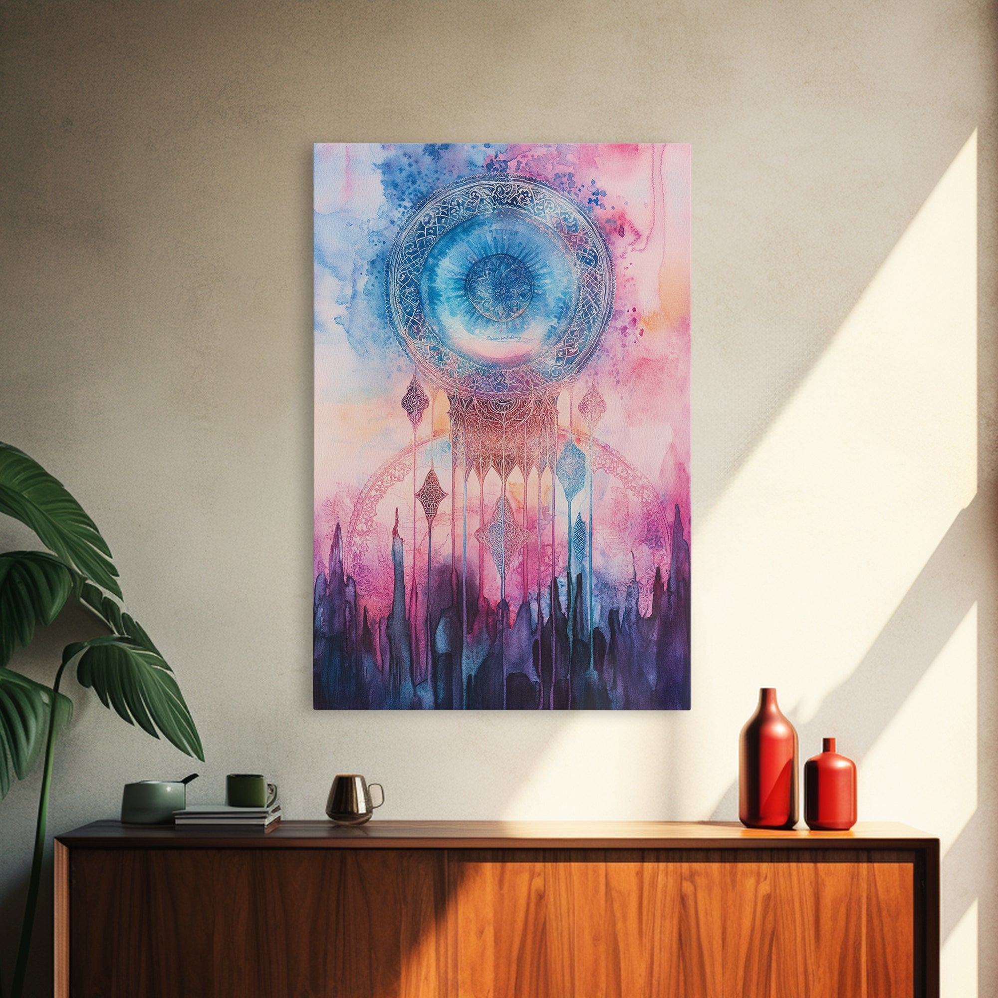 Sacred Geometry Framed Canvas Wall Art