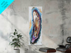 Sacred Geometry Agate Slab Framed Wall Art