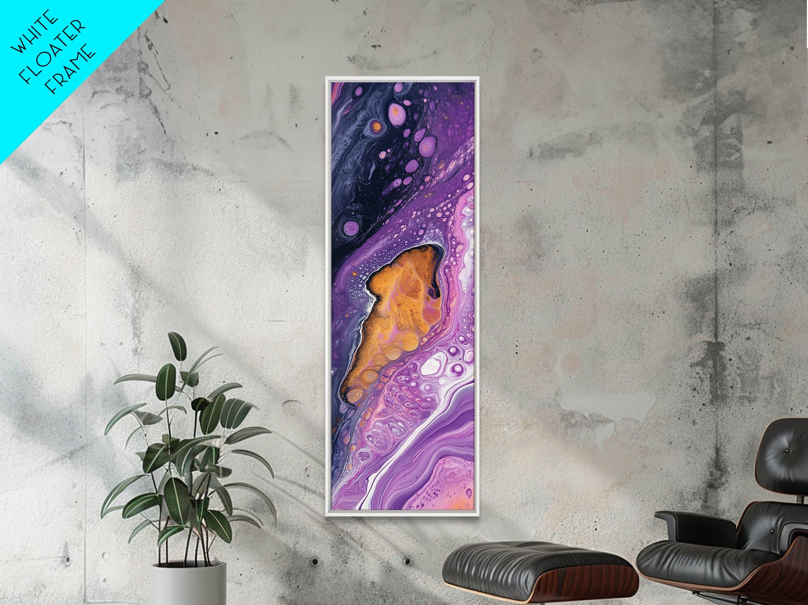 Sacred Geometry Abstract Purple Framed Wall Art