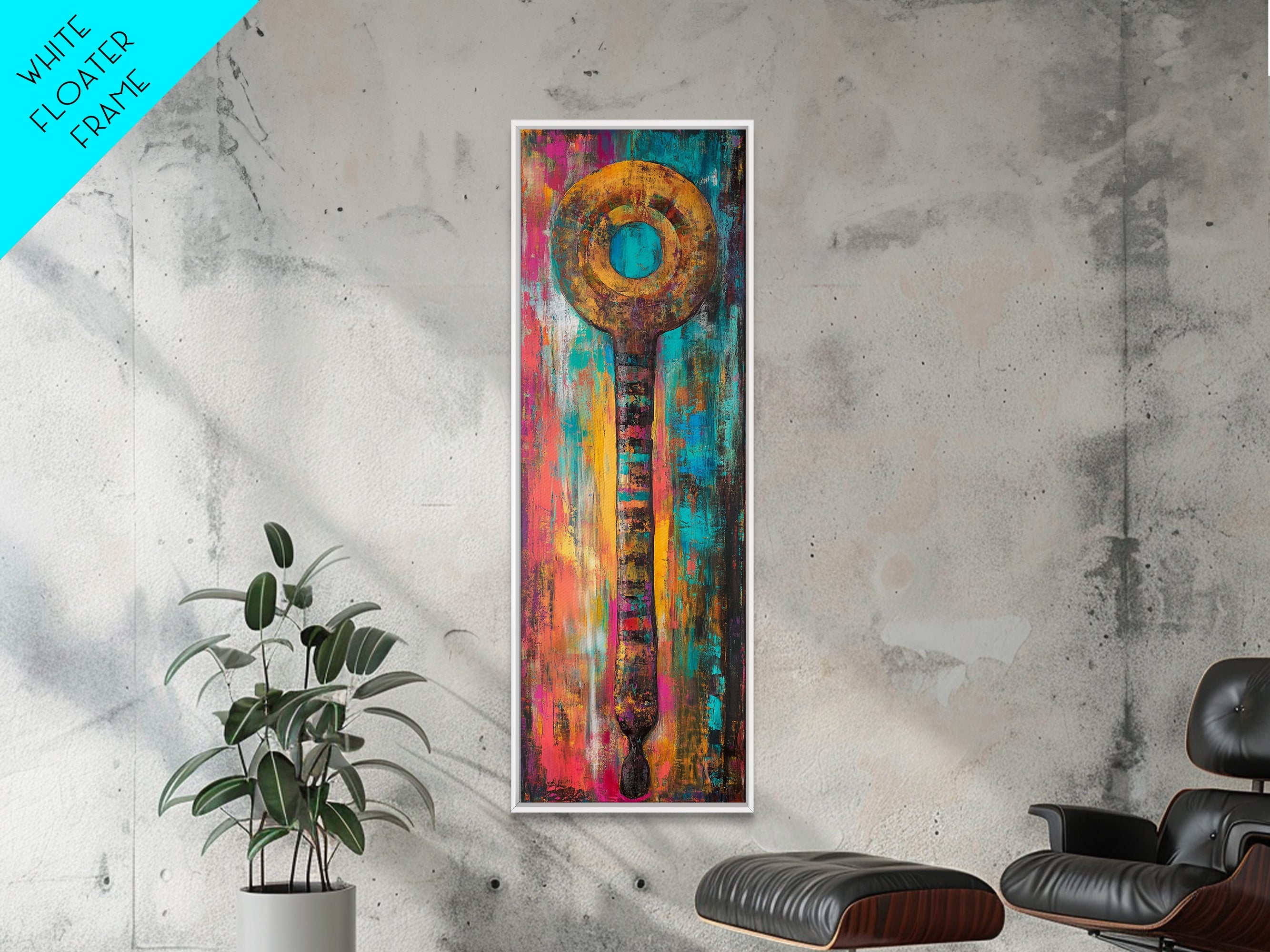 Sacred Geometry Abstract Framed Canvas Wall Art - New Age Realms