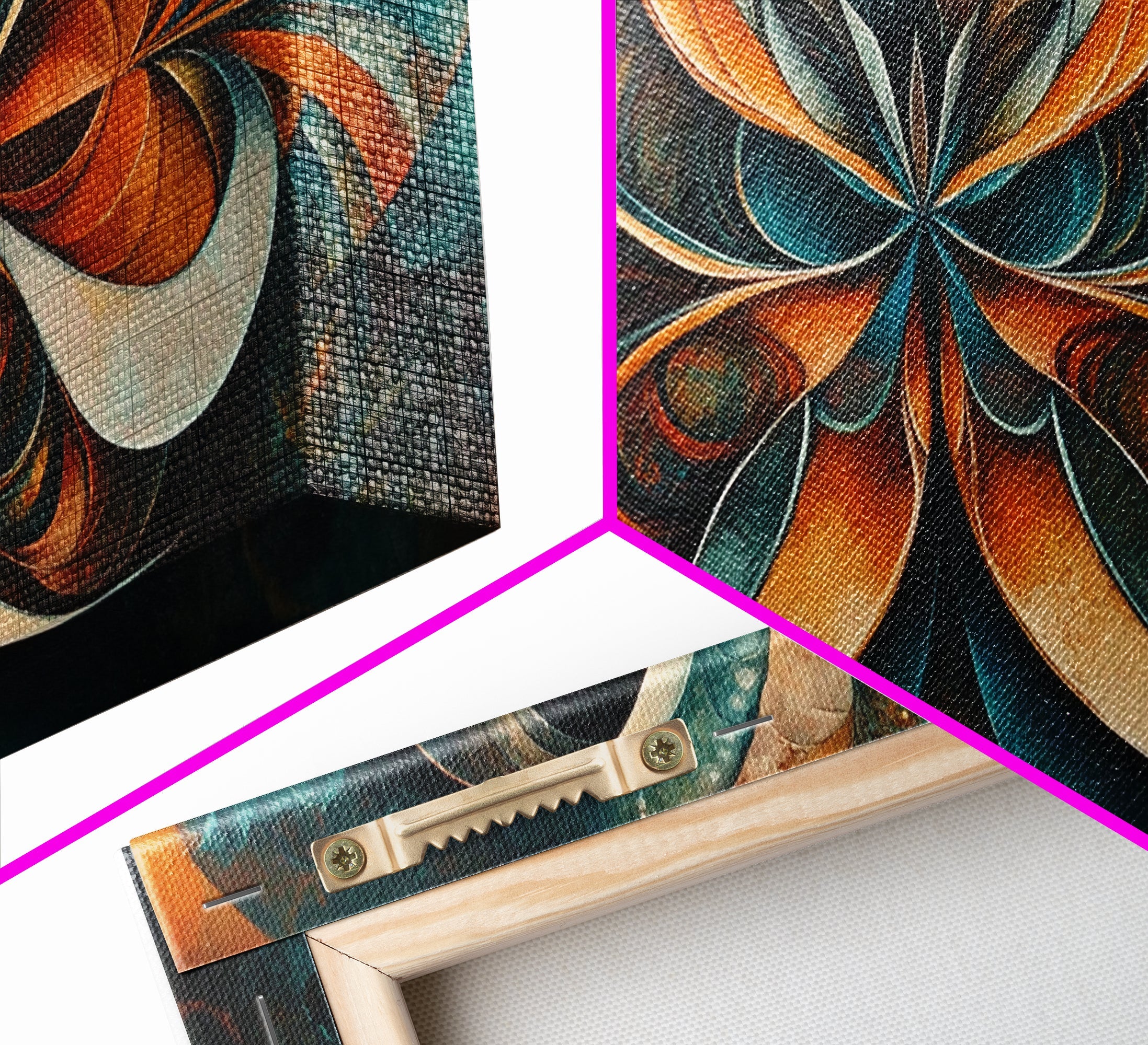 Sacred Geometry Abstract Framed Butterfly Wall Art