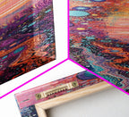 Sacred Geometry Cosmic Swirls Vertical Wall Art