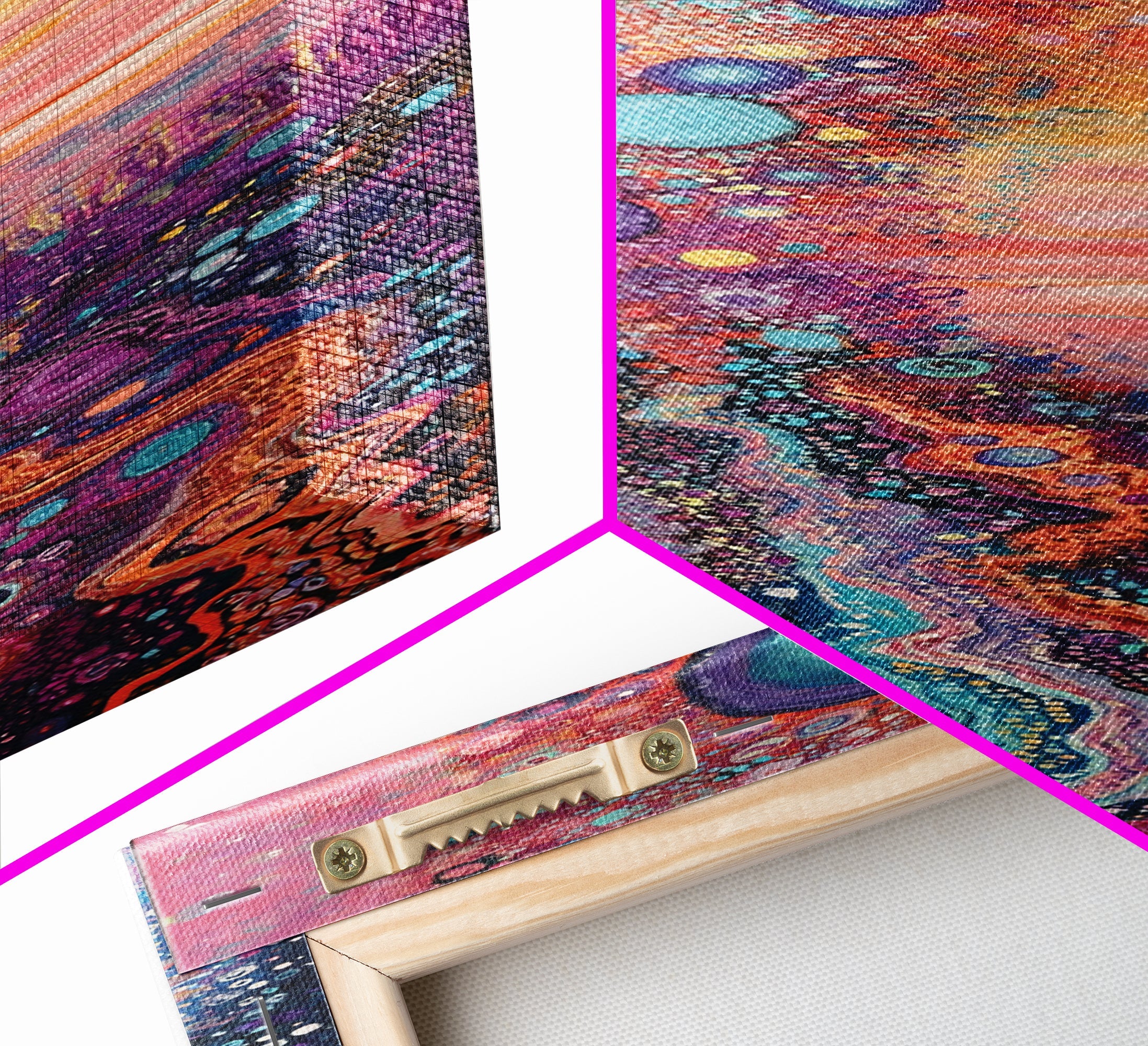 Sacred Geometry Cosmic Swirls Vertical Wall Art