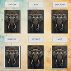 Sacred Geometry Ornate Elephant Framed Canvas Wall Art