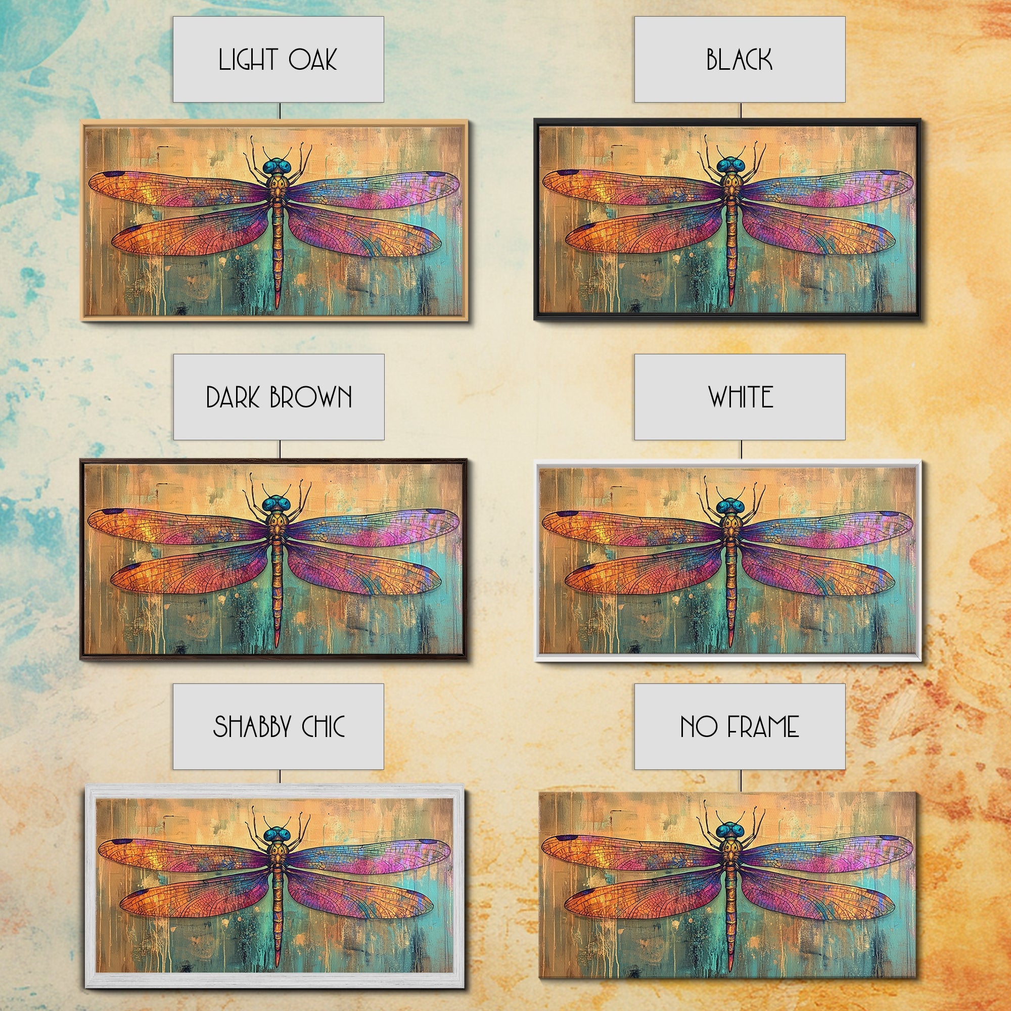 Sacred Geometry Dragon Fly Wall Art