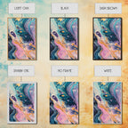 Sacred Geometry Galaxy Swirl Framed Canvas Wall Art