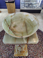 Green Onyx Decorative Bowl 14" - New Age Realms