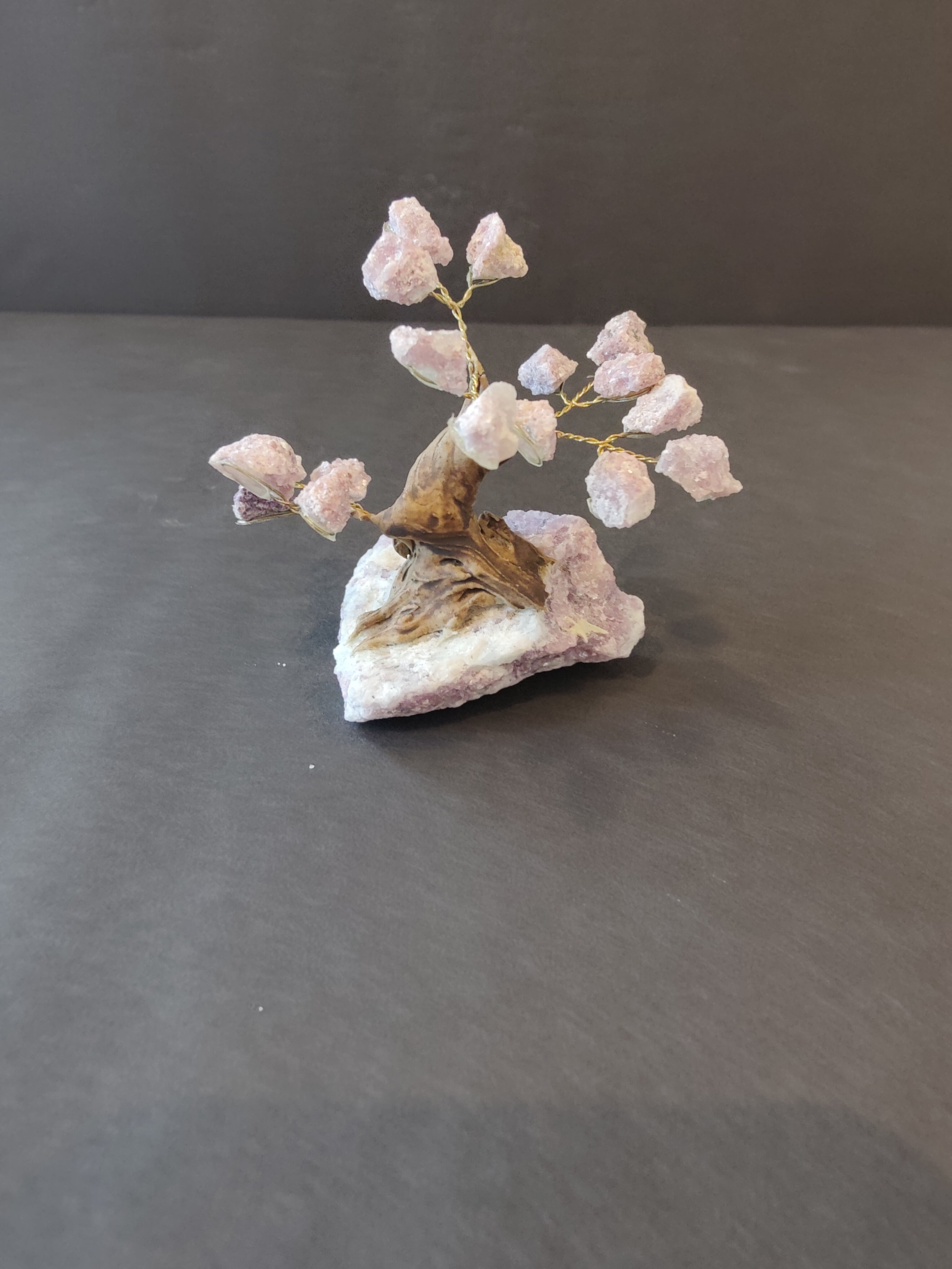 Crystal Bonsai Tree Sculpture - New Age Realms