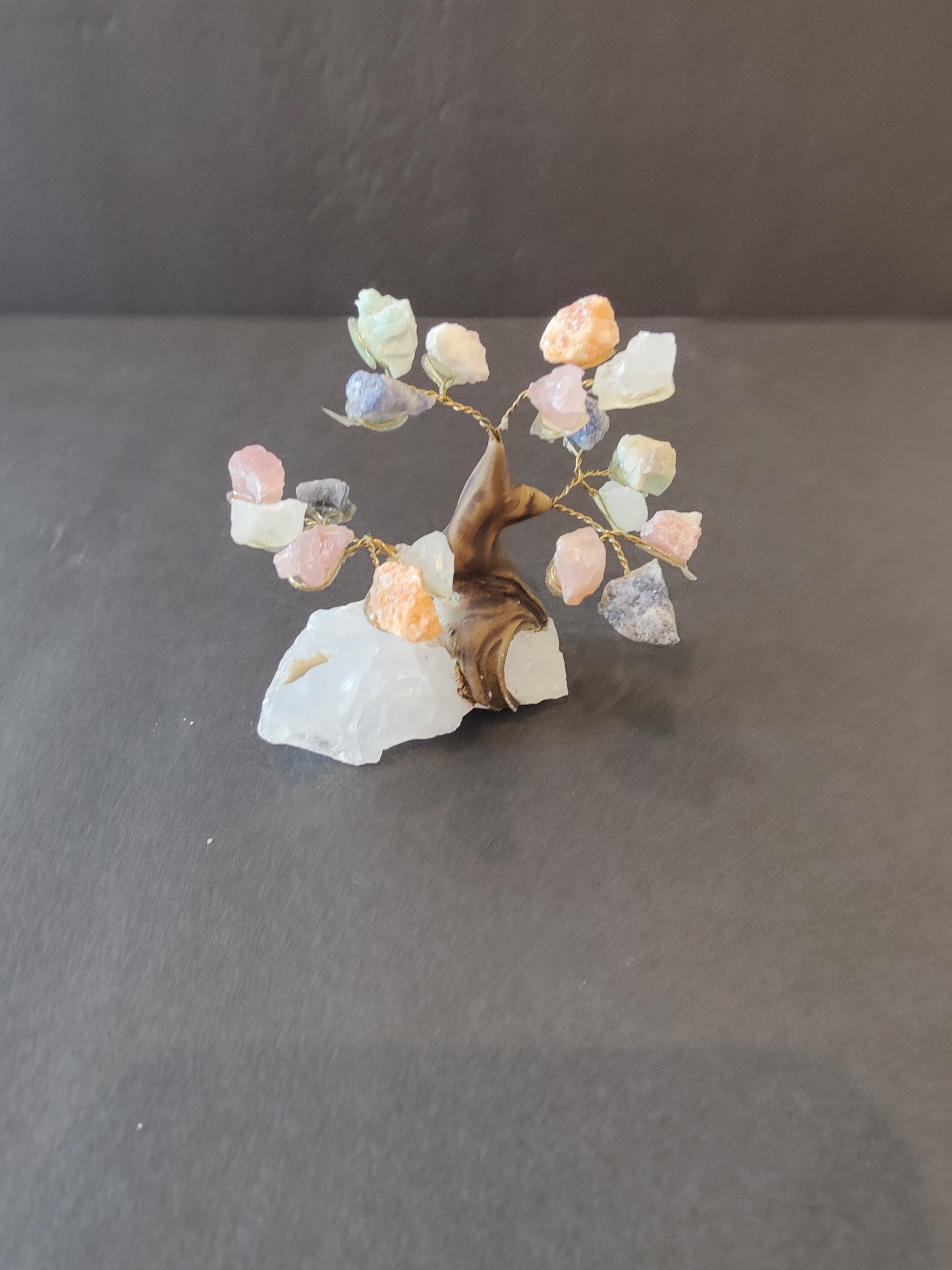 Crystal Bonsai Tree Sculpture - New Age Realms