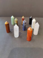 Crystal Cut Base Tower Sculpture - New Age Realms