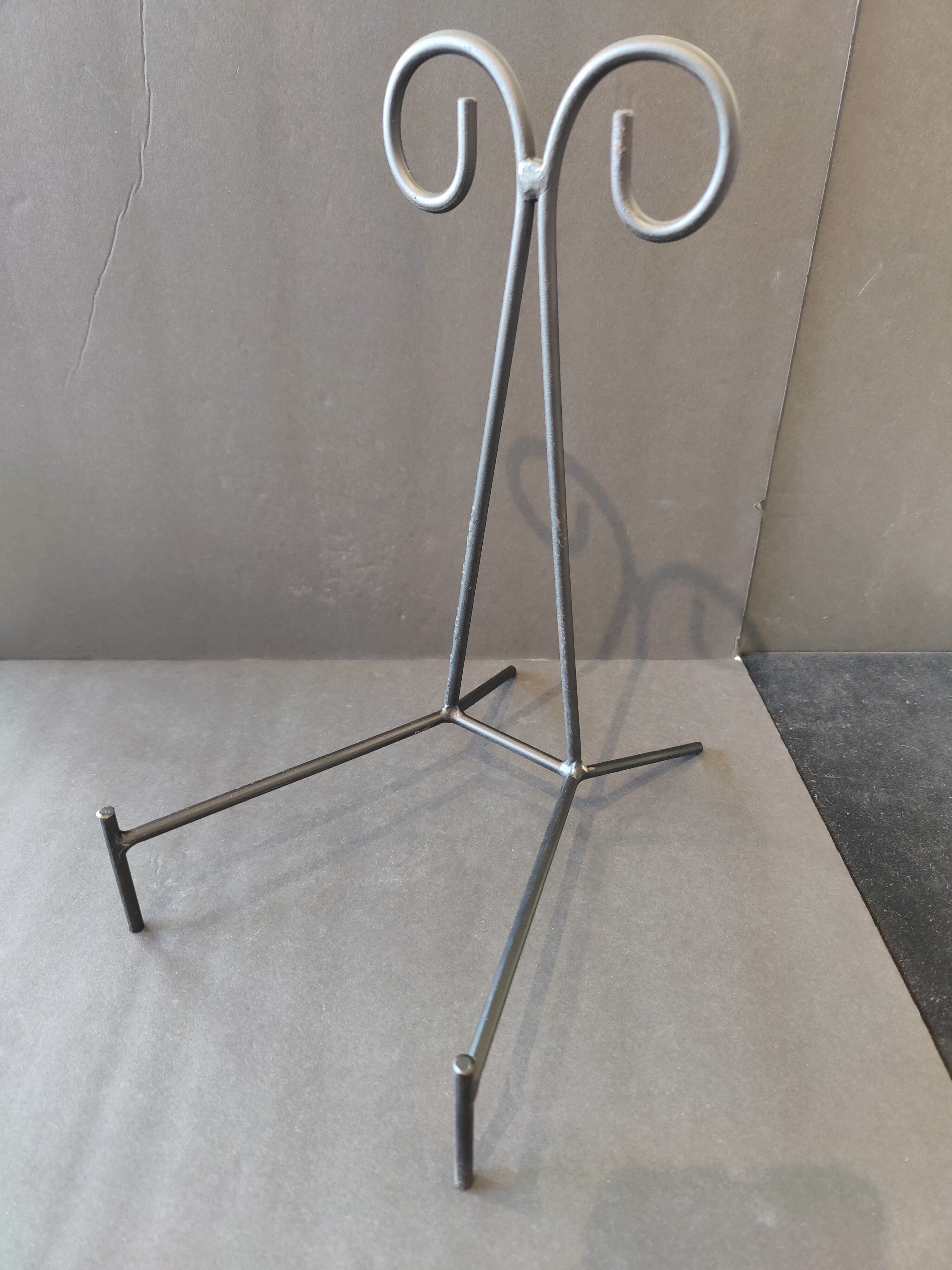 Wrought Iron Decorative Black Display Stand 7"x7"x13" - New Age Realms