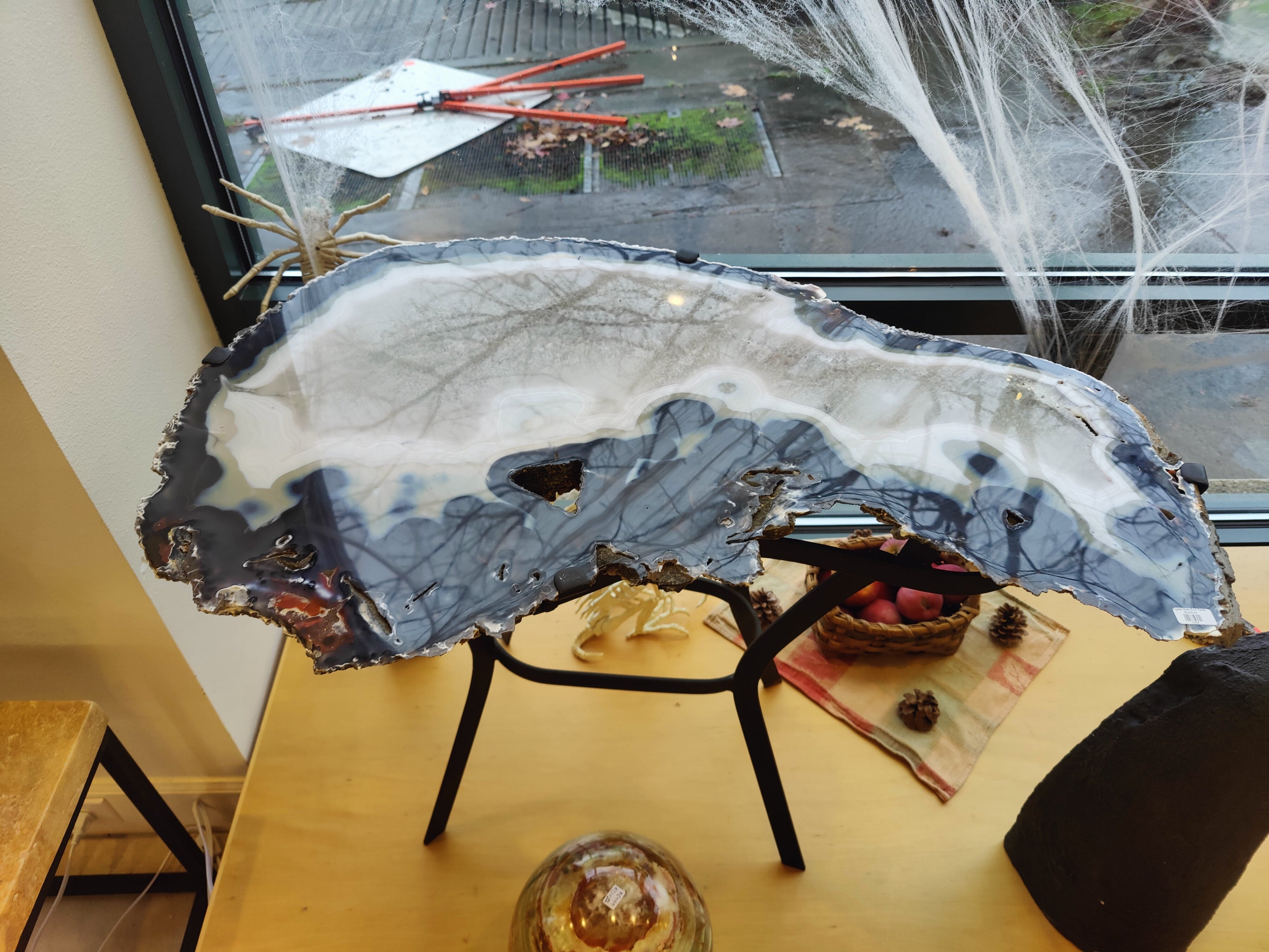 Agate Slab End Table - New Age Realms