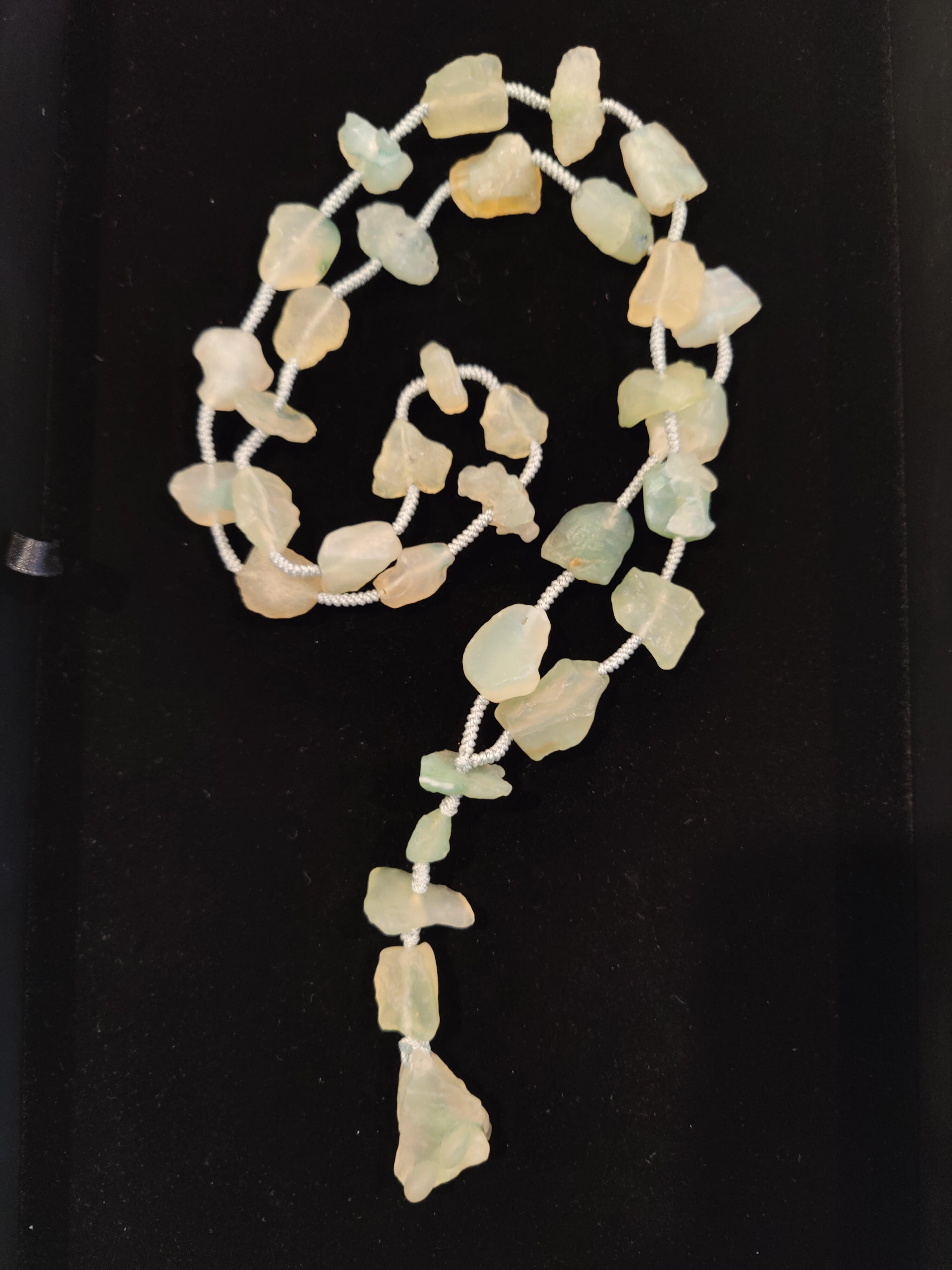 Gobi Desert Green Moss Agate Raw Stone Necklace and Pendant - New Age Realms