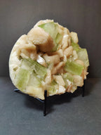 Green Apophyllite Cubes with Peach Stilbite Specimen 1,784g - New Age Realms