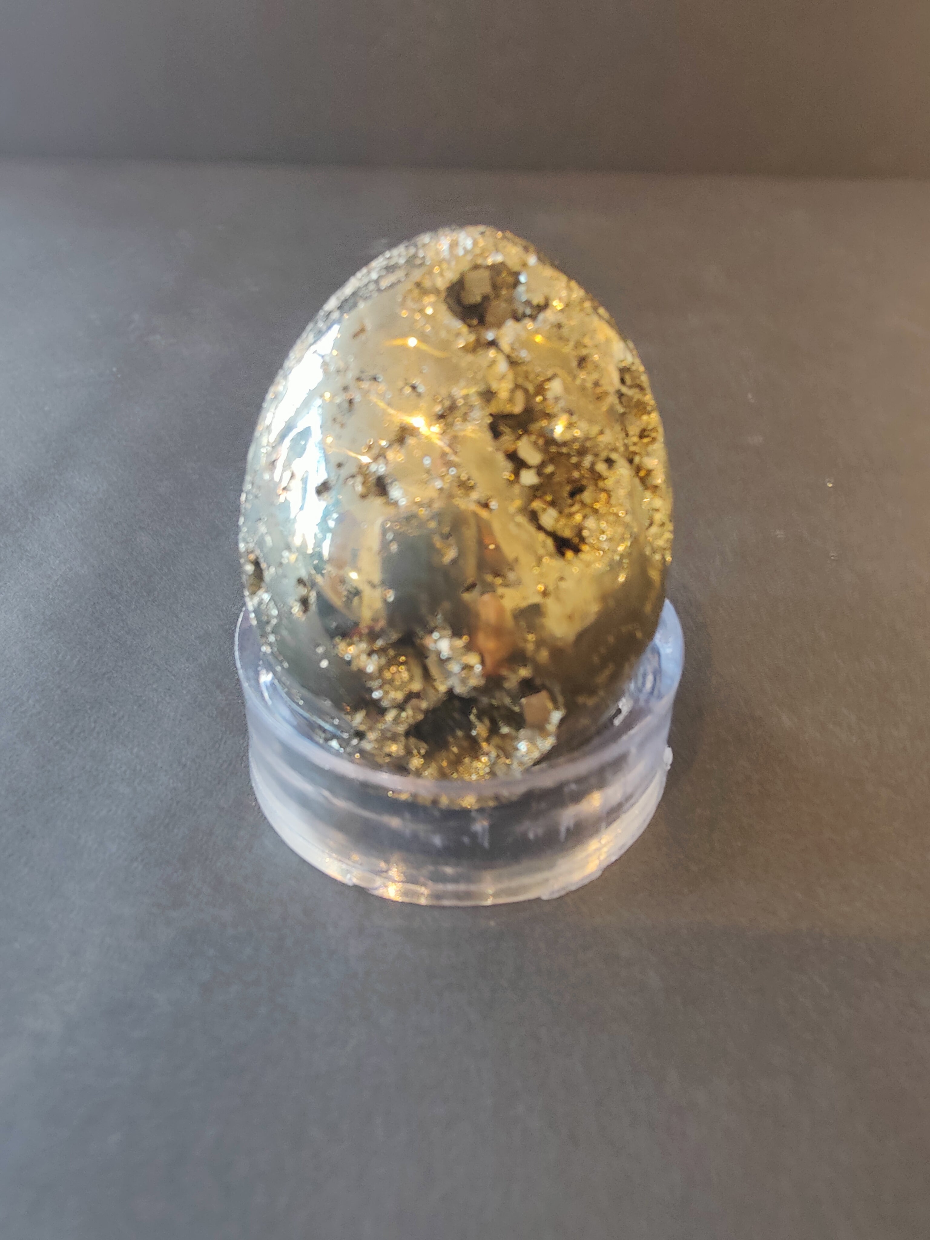 Polished Pyrite Spheres, Eggs, & Hearts - New Age Realms