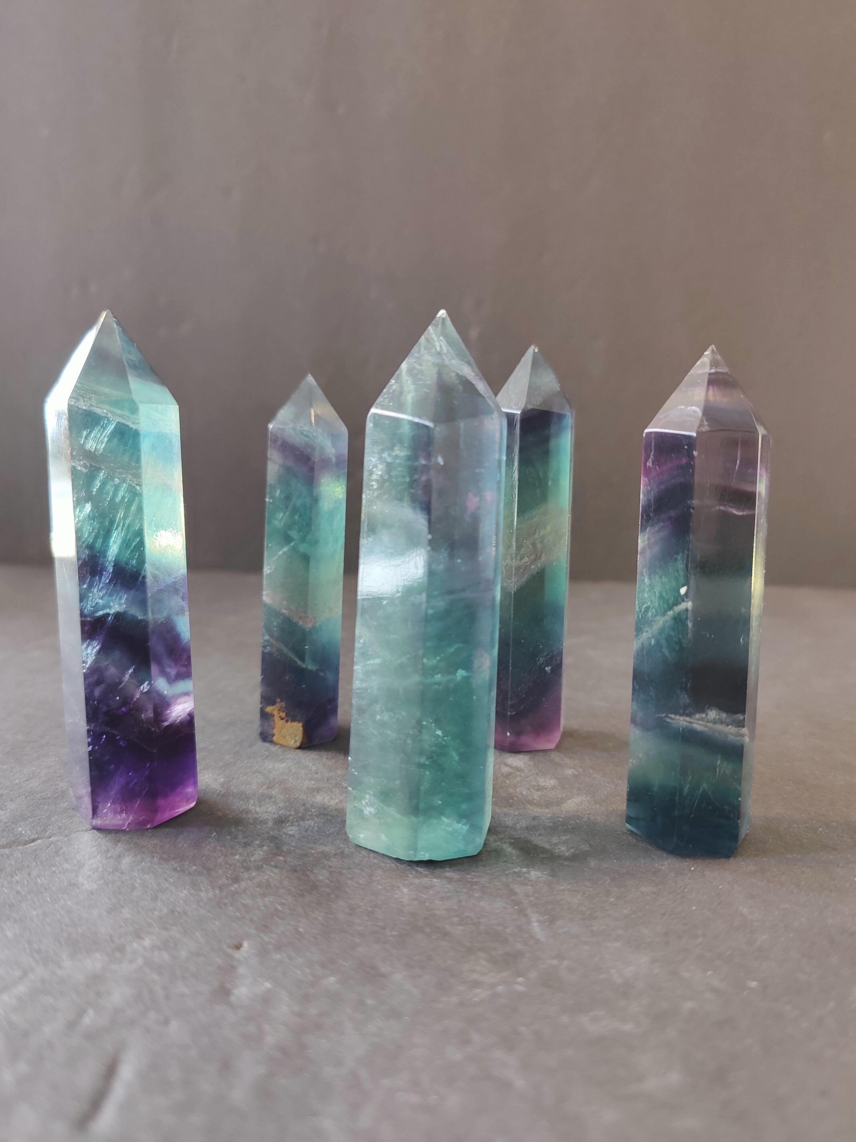 Polished Multi-Color Fluorite Tower 3" - New Age Realms