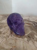 Purple Fluorite Skull Sculpture - New Age Realms