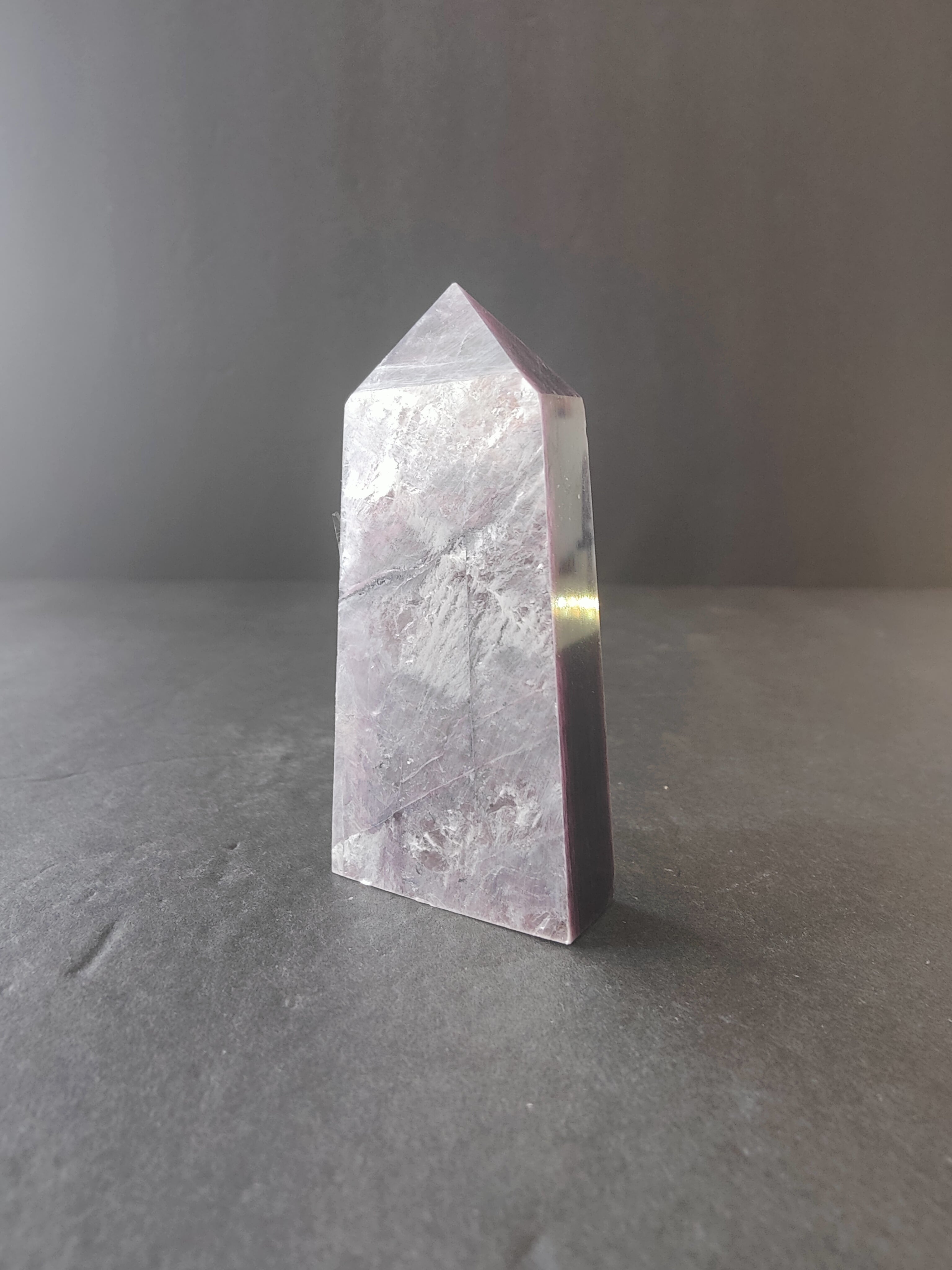 Lepidolite Tower & Heart Sculptures - New Age Realms
