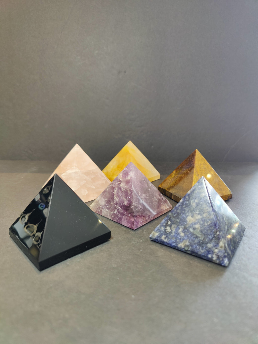 Polished Crystal Pyramid Sculpture - New Age Realms