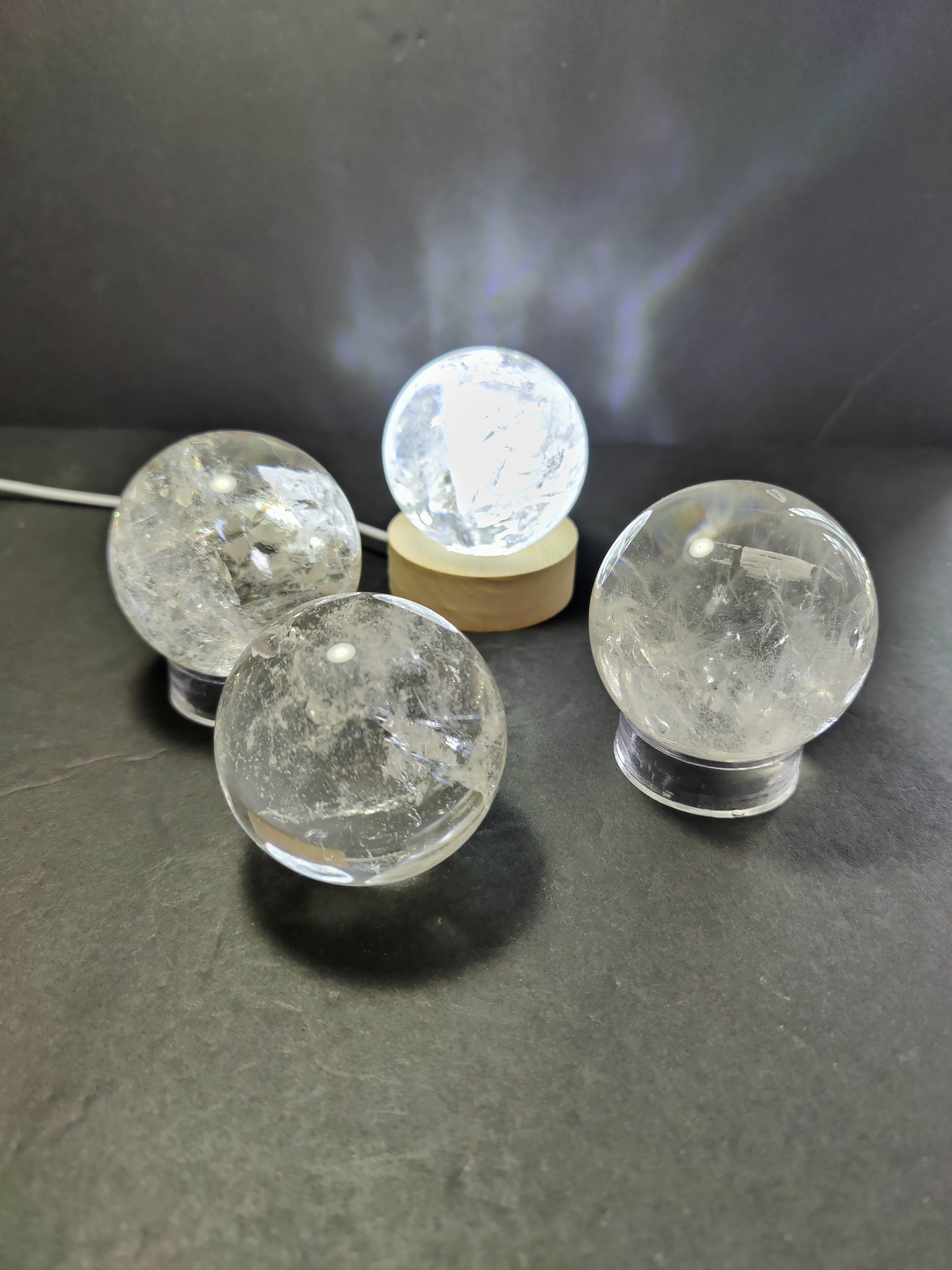Clear Quartz Polished Sphere Sculpture (Extra Quality) - New Age Realms
