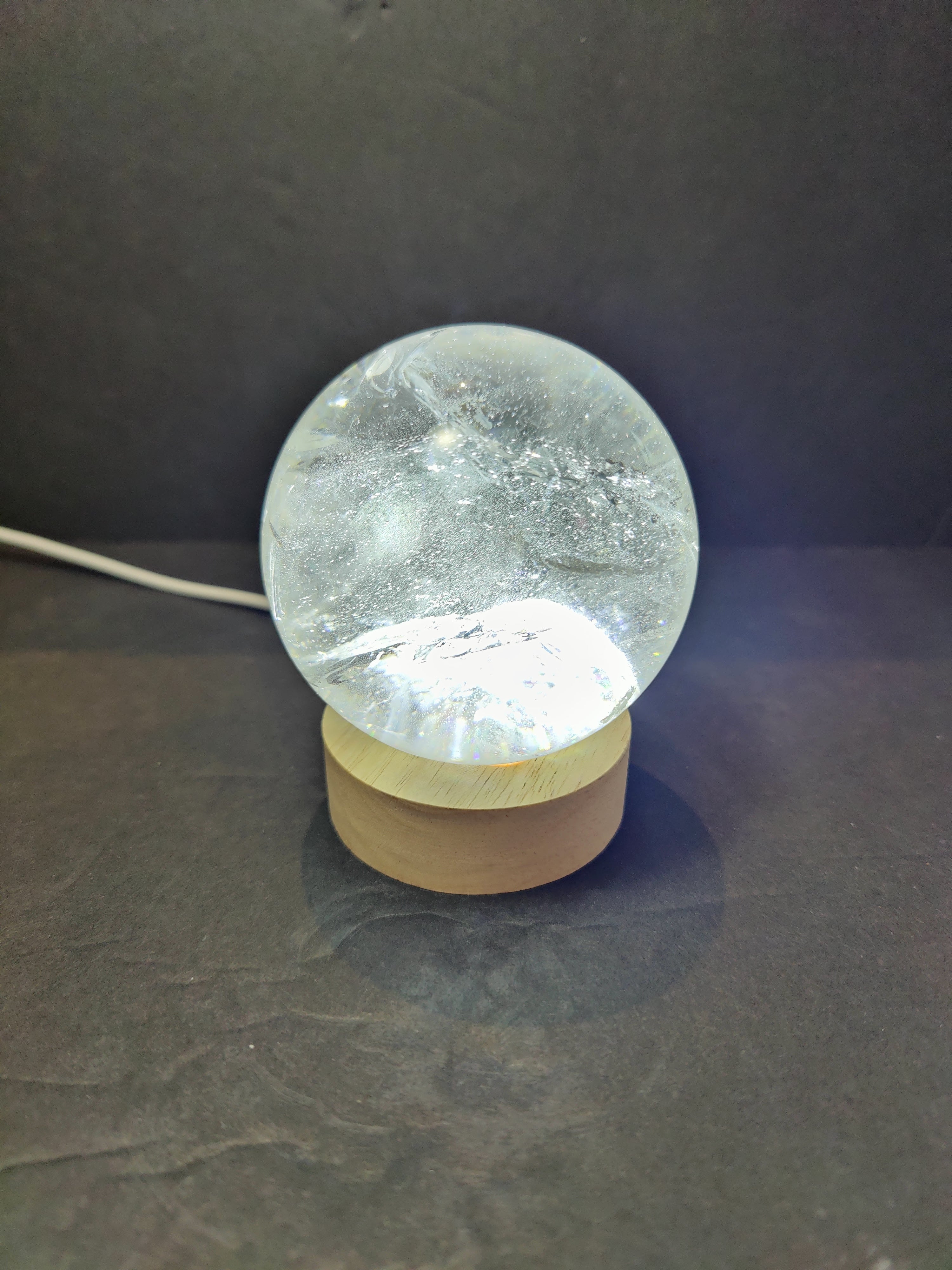 Clear Quartz Polished Sphere Sculpture (Extra Quality) - New Age Realms