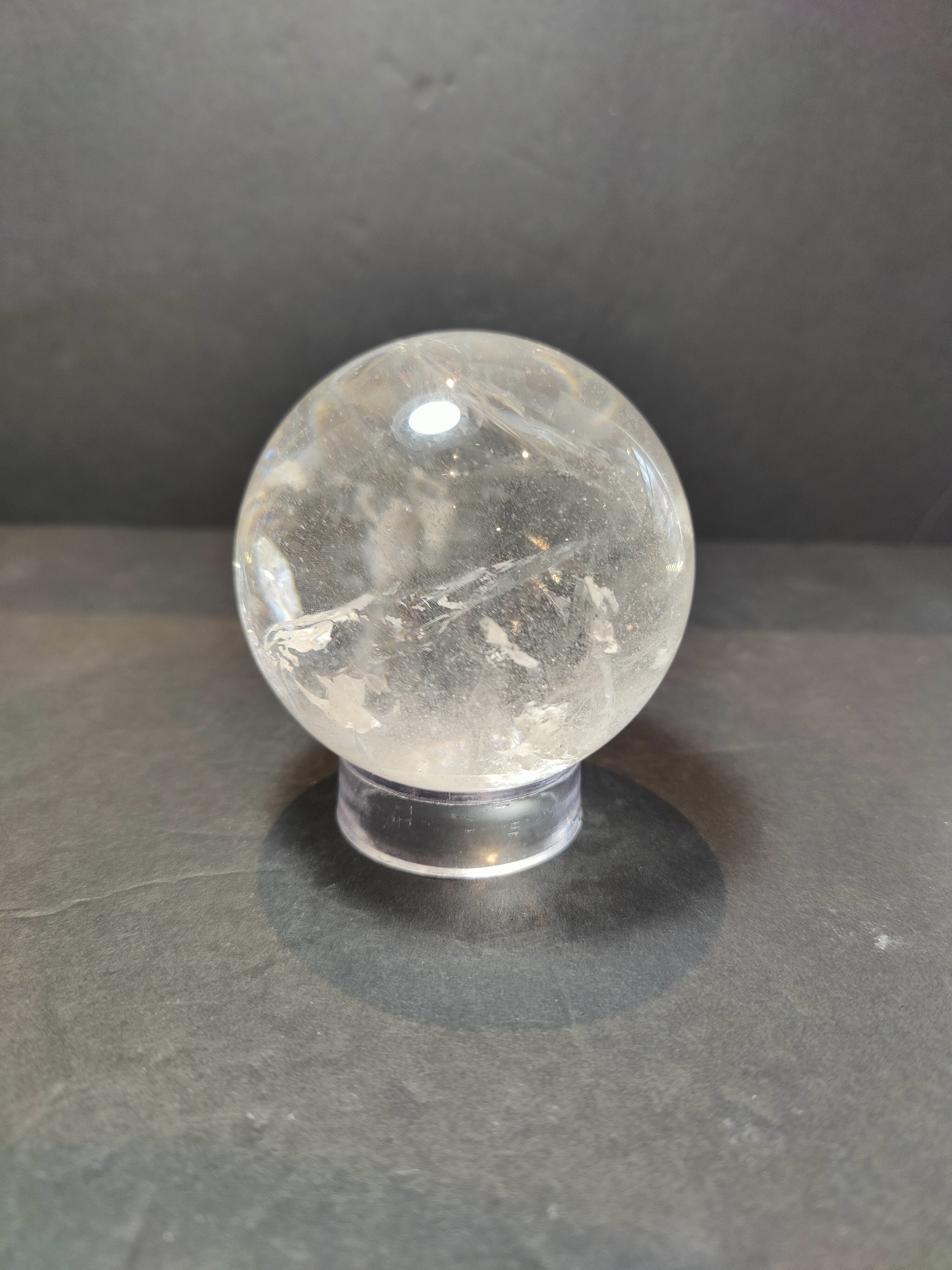 Clear Quartz Polished Sphere Sculpture (Extra Quality) - New Age Realms