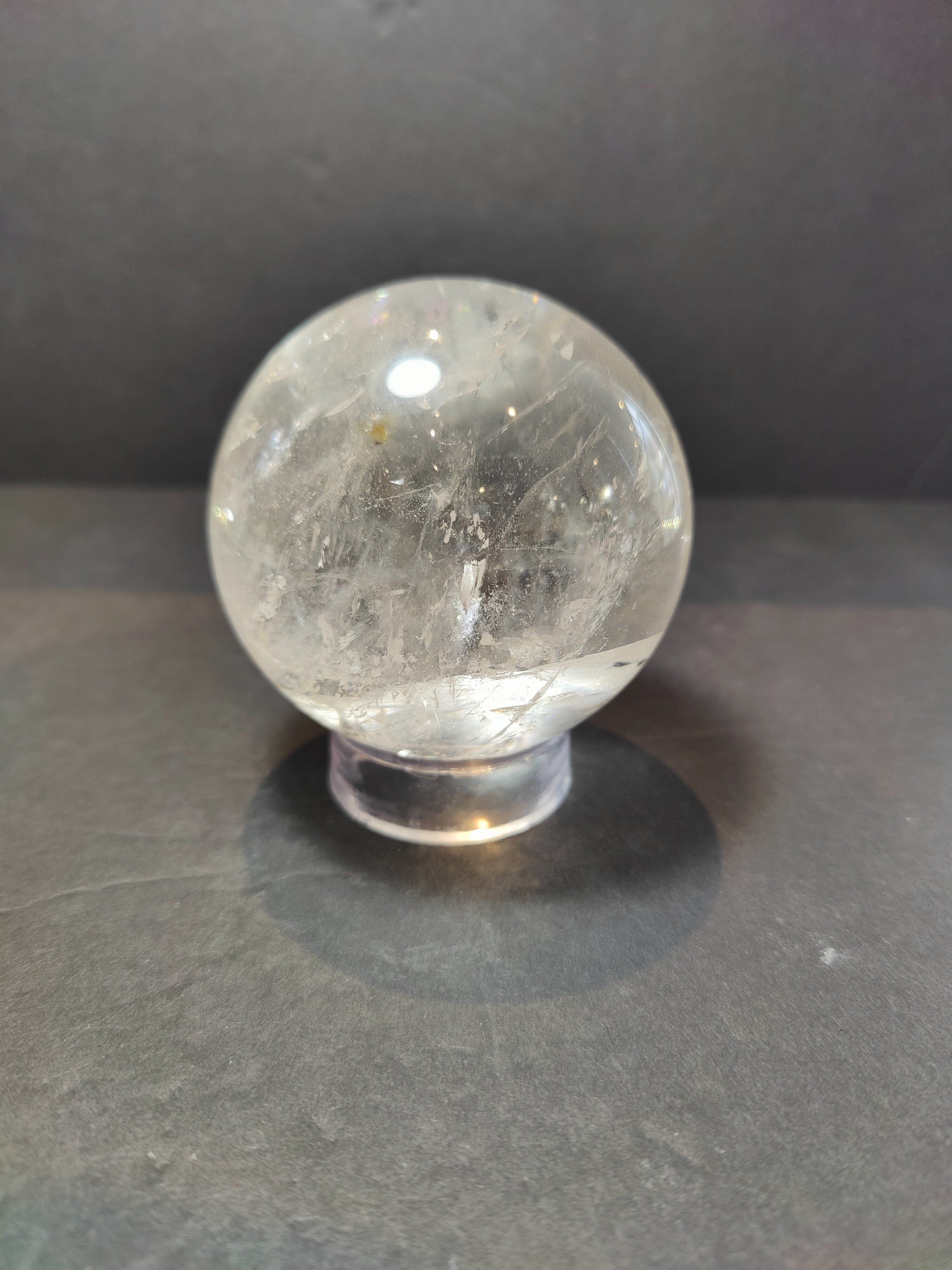 Clear Quartz Polished Sphere Sculpture (Extra Quality) - New Age Realms