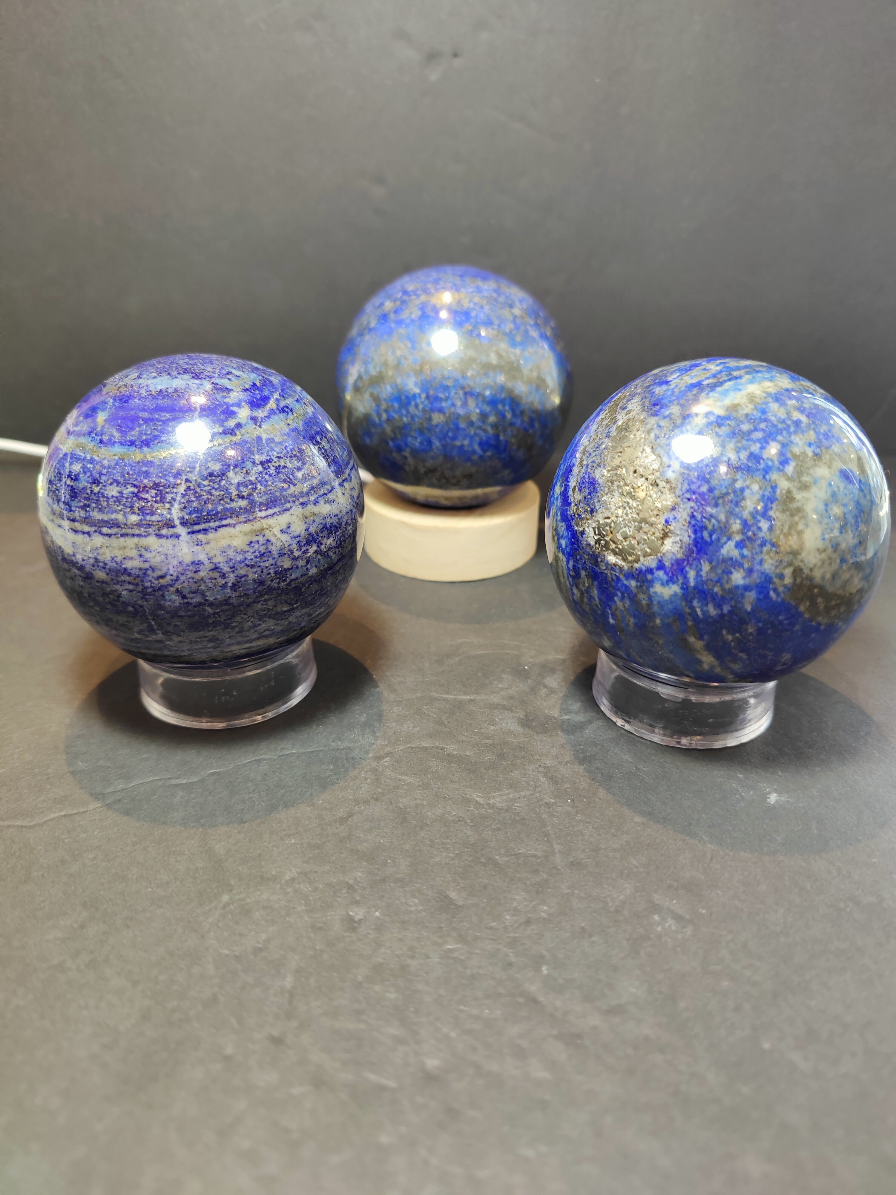Lapis Lazuli Polished Sphere Sculpture - New Age Realms