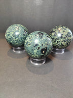 Kambaba (Crocodile) Jasper Polished Sphere Sculpture - New Age Realms