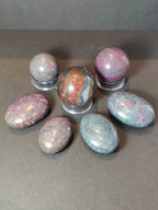 Ruby Kyanite Polished Spheres & Palmstones - New Age Realms