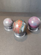 Ruby Kyanite Polished Spheres & Palmstones - New Age Realms