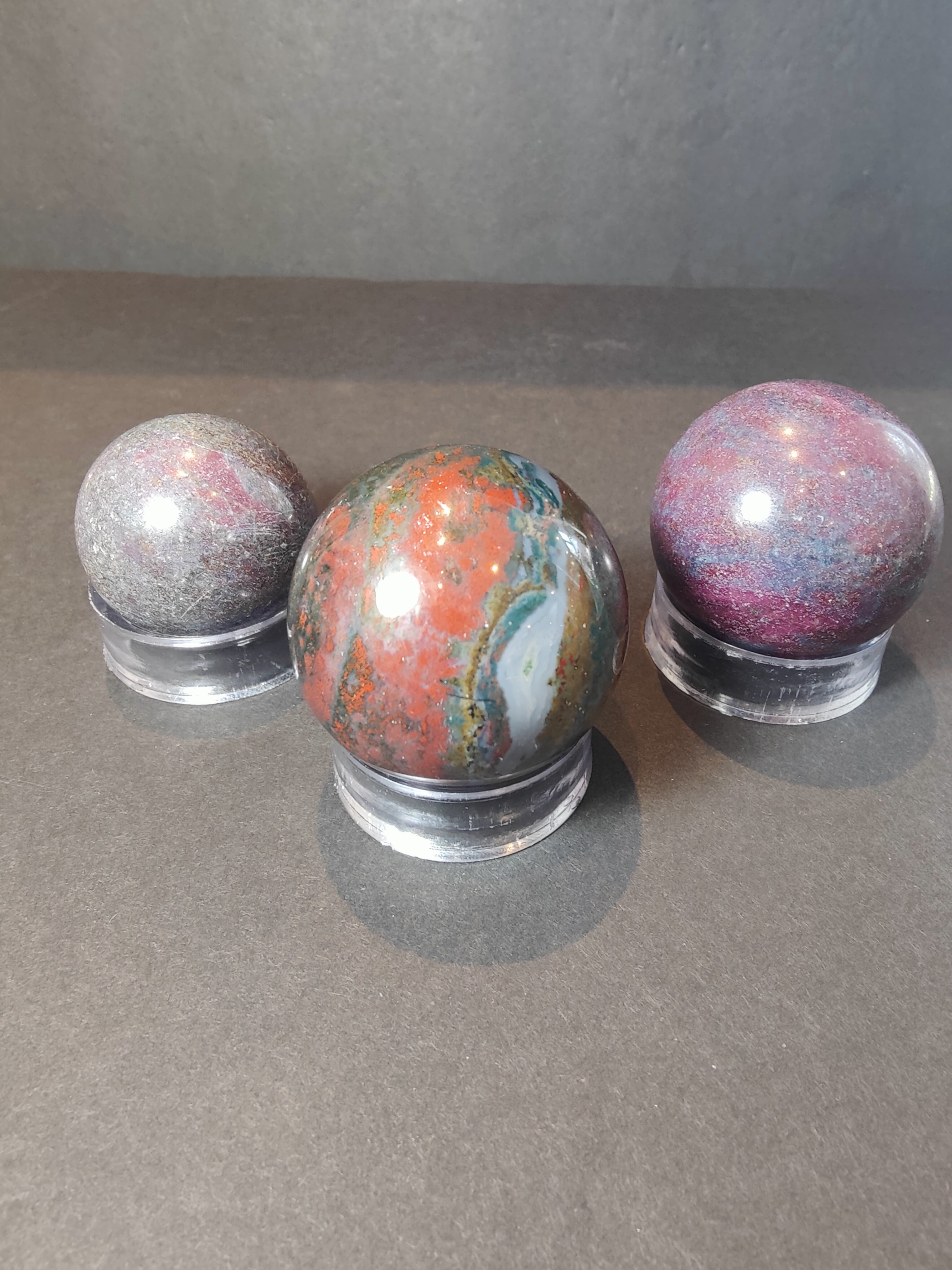Ruby Kyanite Polished Spheres & Palmstones - New Age Realms