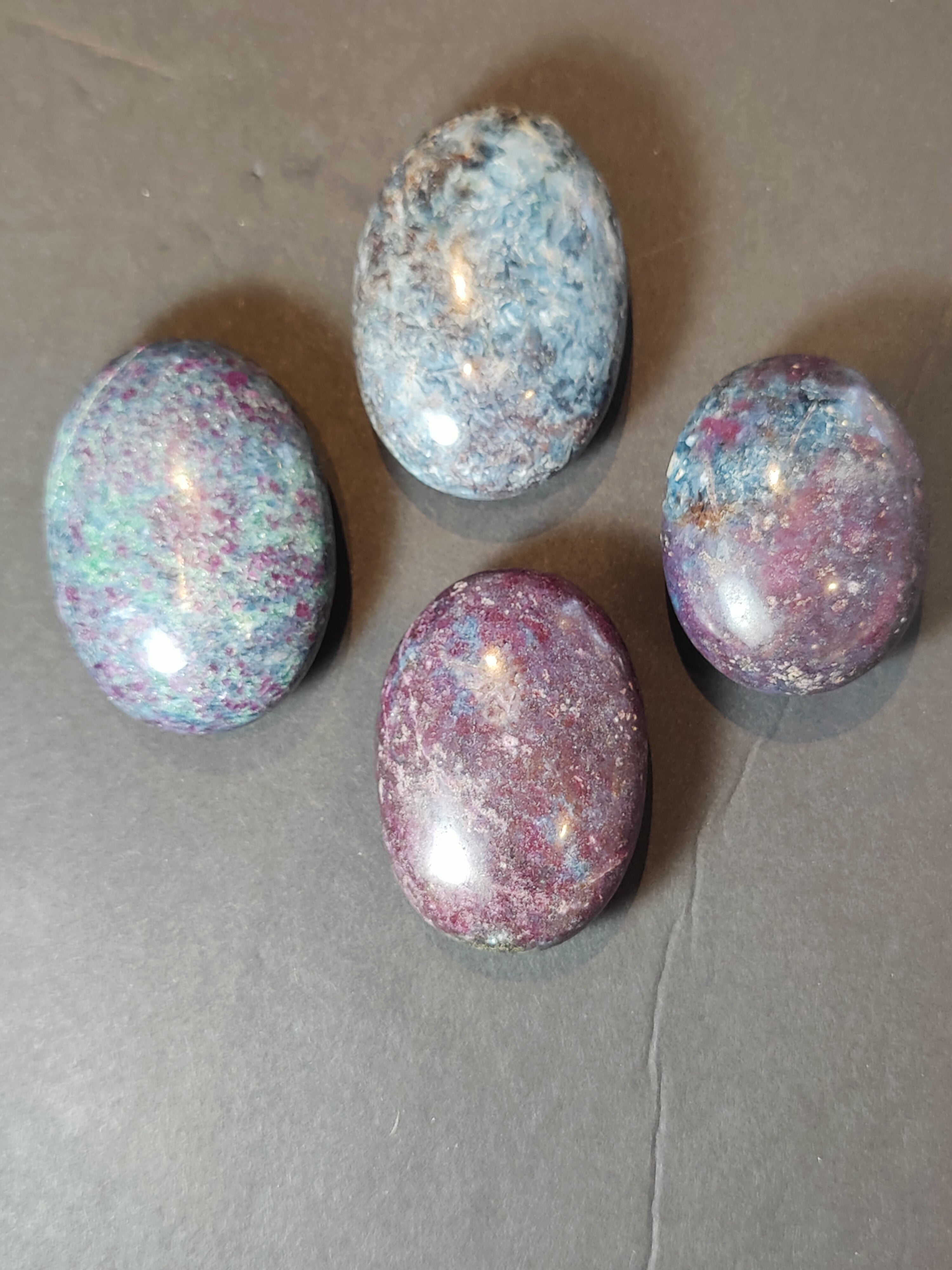 Ruby Kyanite Polished Spheres & Palmstones - New Age Realms