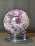 Chevron Amethyst Polished Sphere Sculpture - New Age Realms