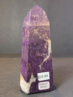 Purpurite Polished Obelisk Tower Sculpture - New Age Realms