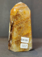 Golden Healer (Hematoid) Quartz Polished Obelisk Tower Sculpture - New Age Realms